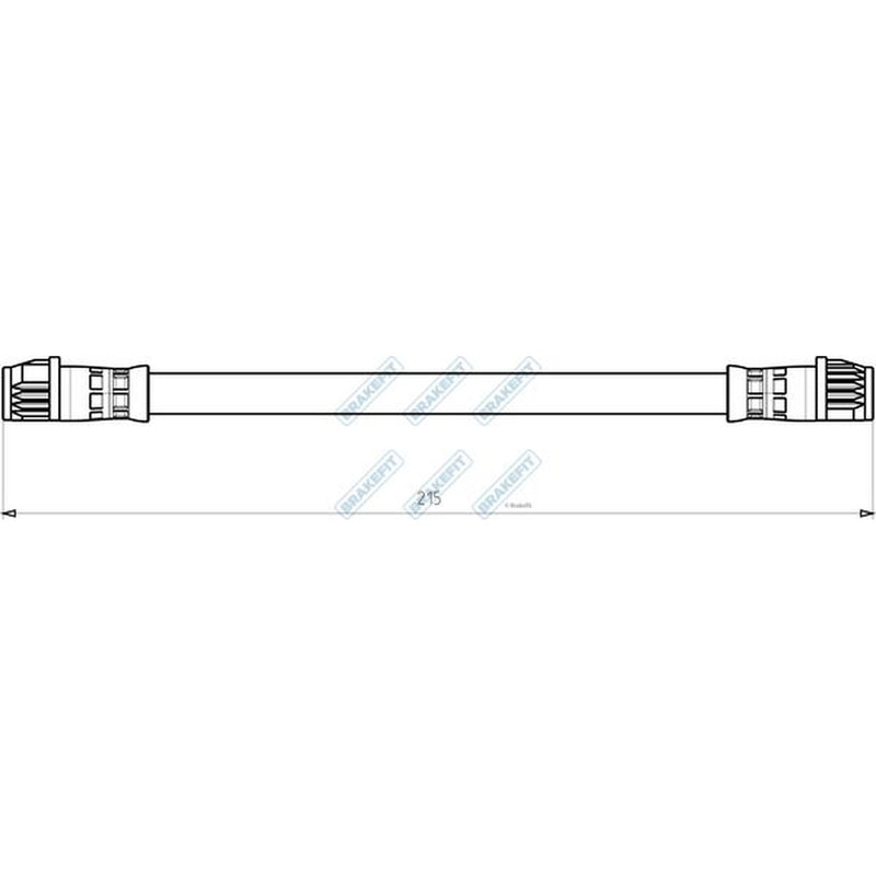 Apec Brake Hydraulic Hose Line Rear BHO4177