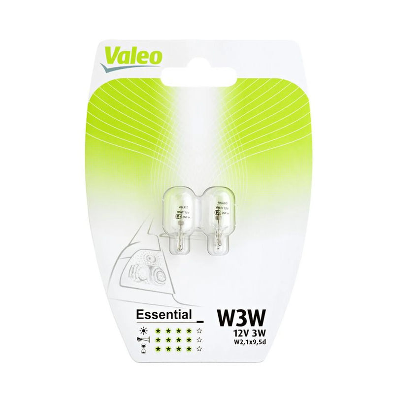 Valeo 2 x Indicator Turn Signal Bulb W2.1x9.5d 12V 3W 032114