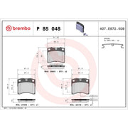 Brembo Front Brake Pad Set P85048
