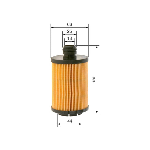 Genuine Bosch Car Oil Filter P7258 Fits Jeep Grand Cherokee Crd - 3.0 - 13- F026 Bosch  - Town Parts