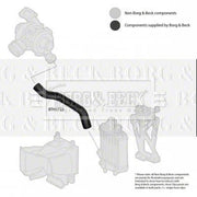 Borg & Beck Intercooler Turbo Charge Air Hose BTH1722