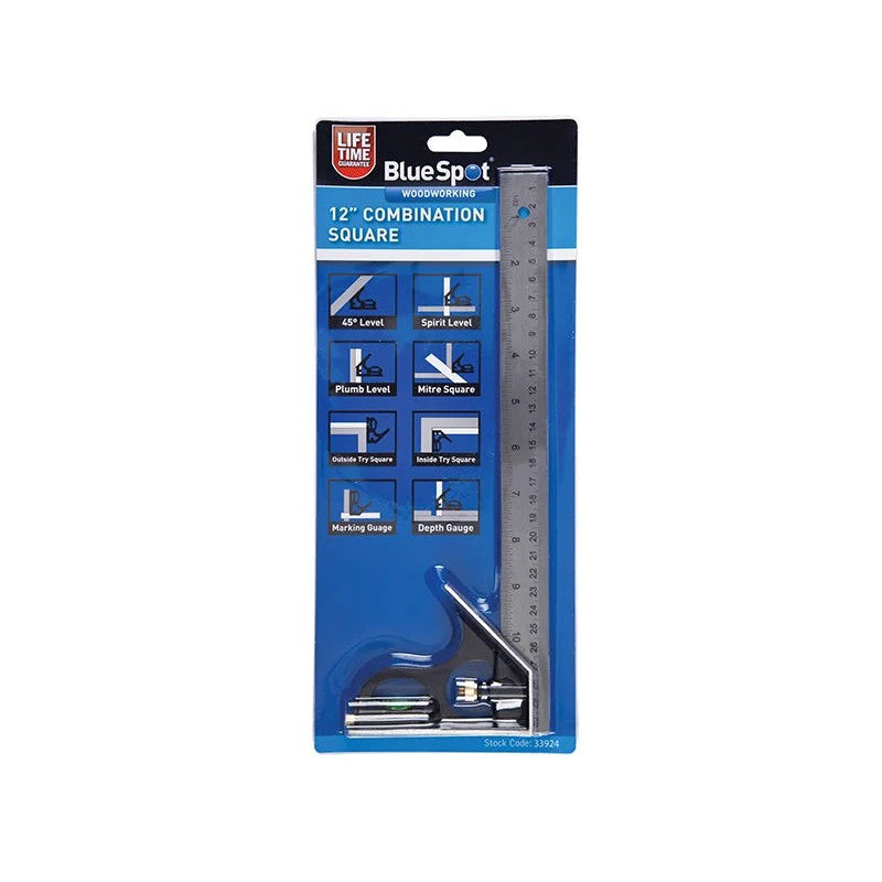 BlueSpot Tools Combination Square 300mm (12in) - 33924