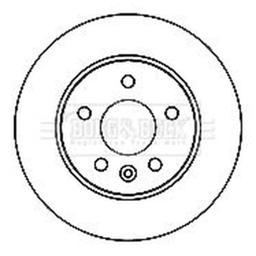 Borg & Beck 2 x Solid Front Brake Discs BBD5157
