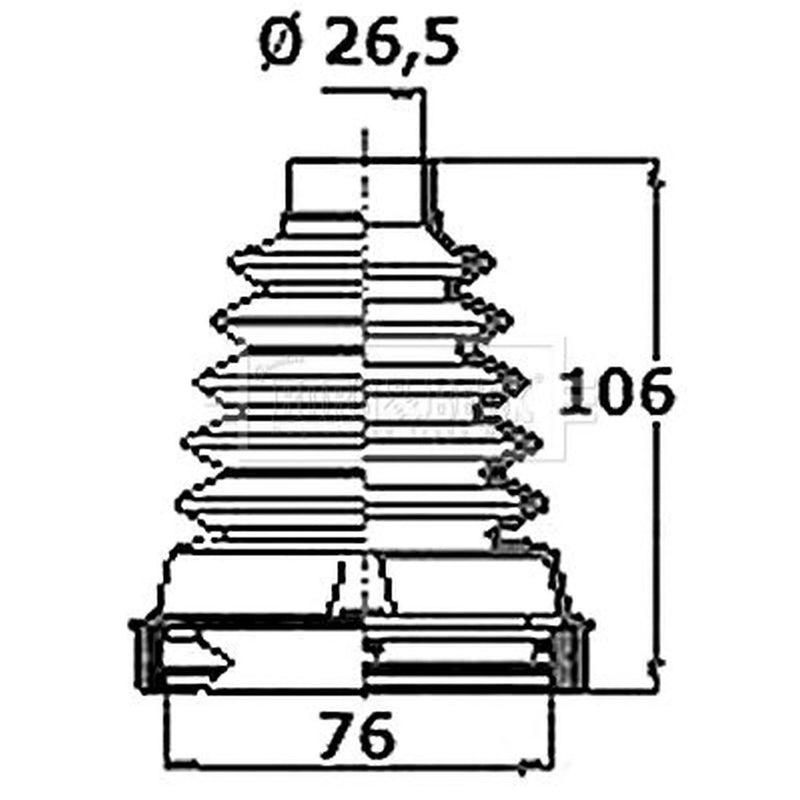 Borg & Beck Drive Shaft Bellow Kit Front Left BCB6400