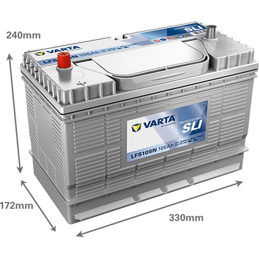 Varta Battery 12V 105Ah 800A 930105080K312