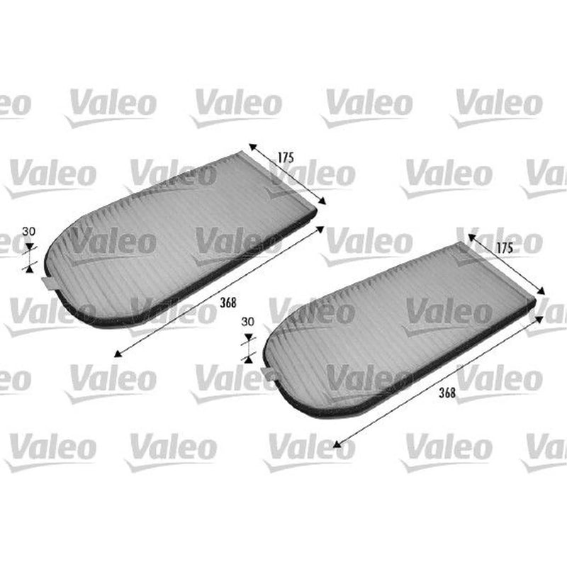 Valeo 2 x Cabin Air Filter (Pollen Filter) 698838
