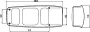 Hella 2VP 007 502-127 Tail Light Assembly