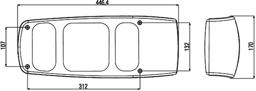 Hella 2VP 007 502-217 Tail Light Assembly