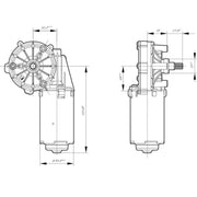 Bosch Front/Rear Wiper Motor Front 0 986 337 250