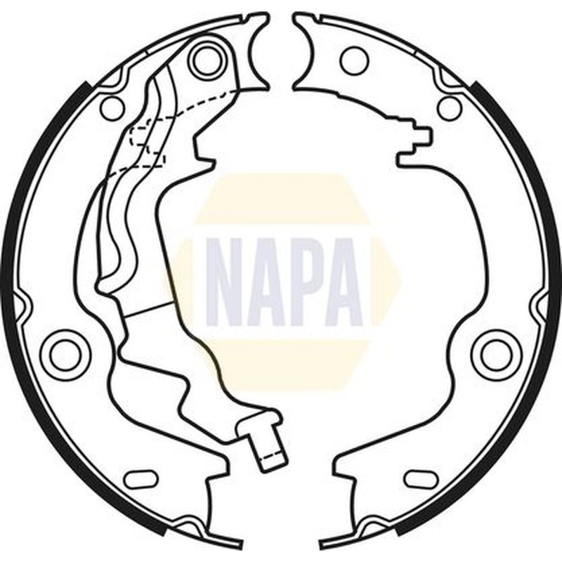 NAPA Parking Brake Shoe Set NBS5037