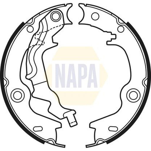 NAPA Parking Brake Shoe Set NBS5037