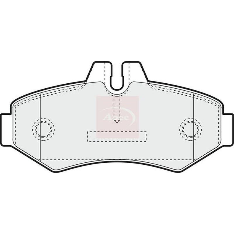 Apec Rear Brake Pad Set PAD1104