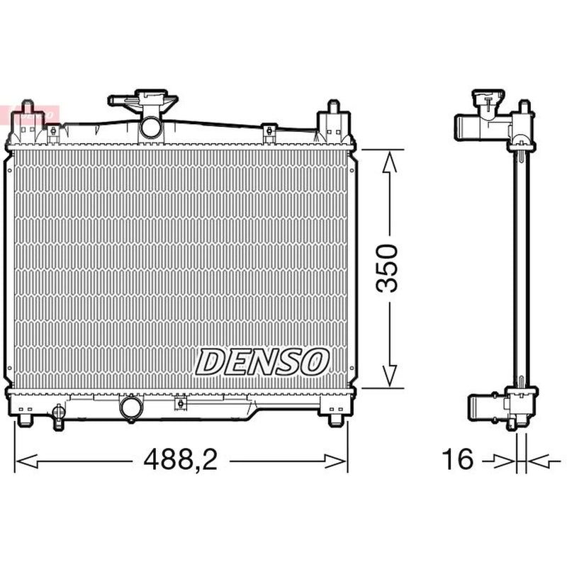Denso Engine Radiator DRM50101
