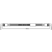 Abtex Brake Hydraulic Hose Line Rear ABH1199