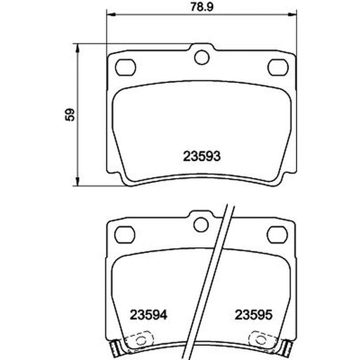 Mintex Rear Brake Pad Set MDB1965
