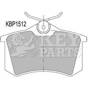 Key Parts 4 x Rear Brake Pad Set KBP1512
