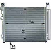 Mahle Air Conditioning Condenser AC 591 000P