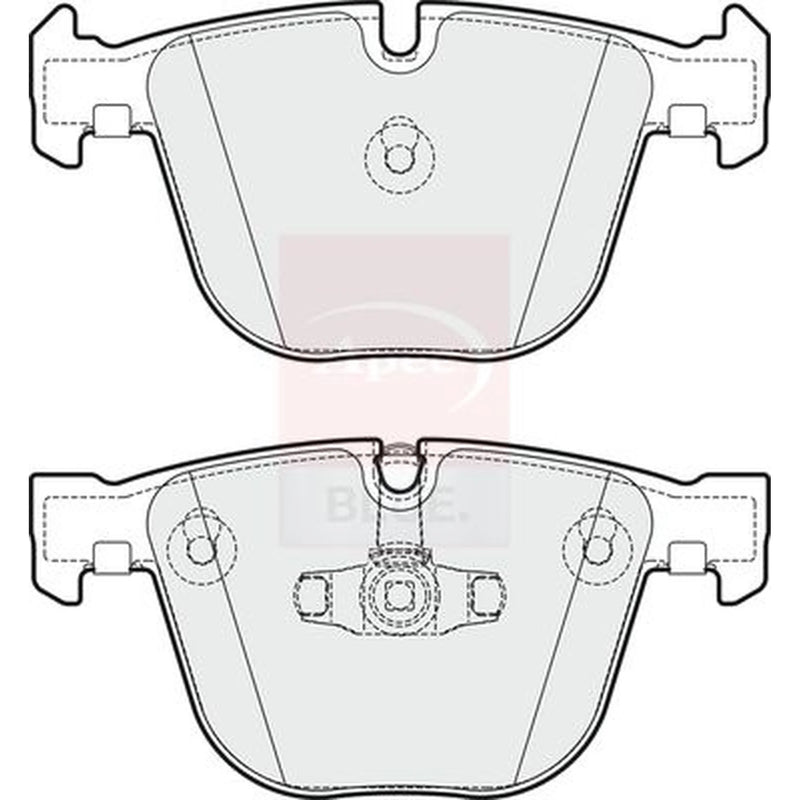 Apec Rear Brake Pad Set PD3817