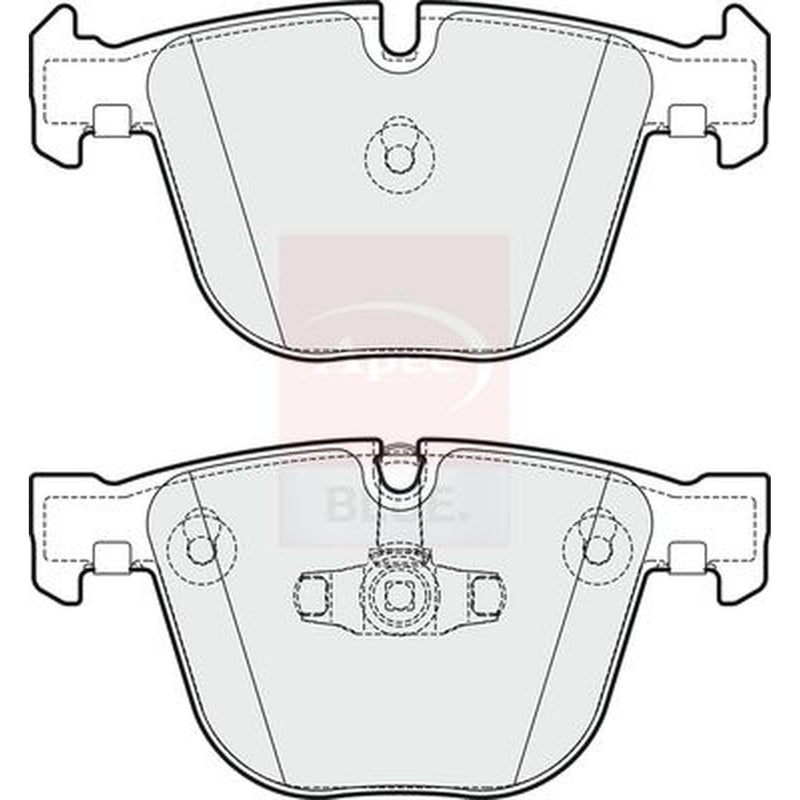 Apec Rear Brake Pad Set PD3817