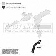 First Line Intercooler Turbo Charge Air Hose FTH1673