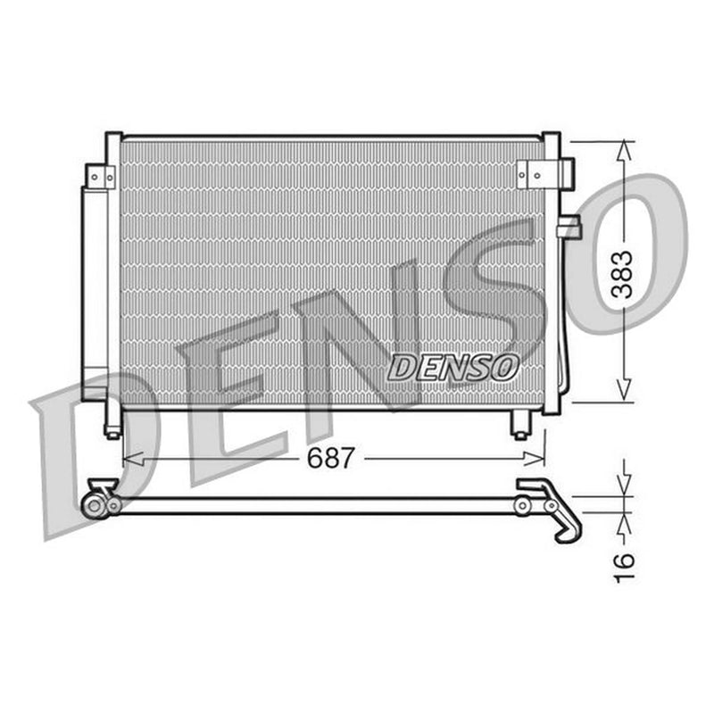 Denso Air Conditioning Condenser DCN36002