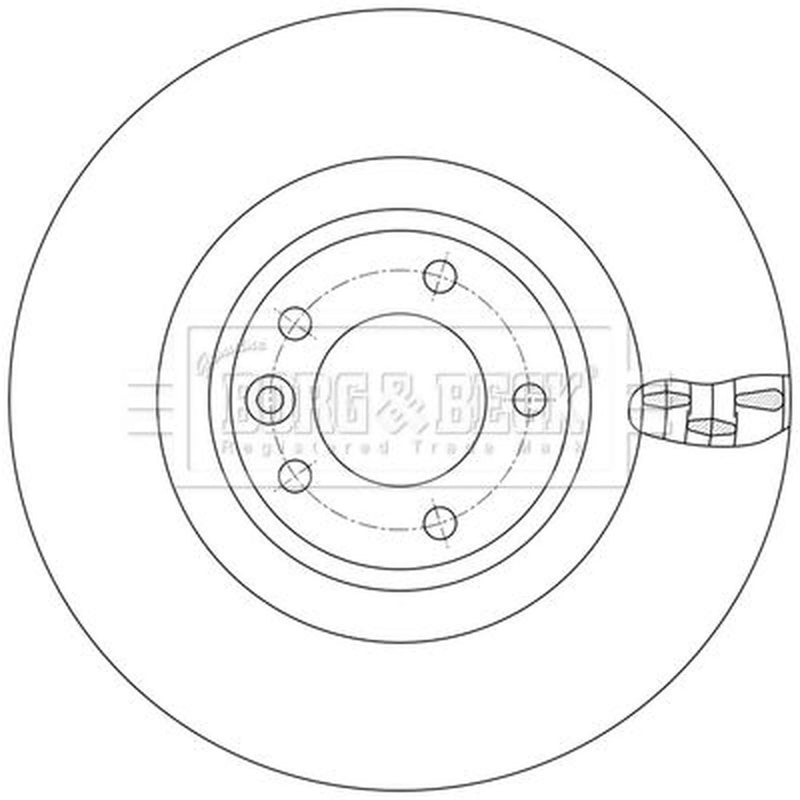 Borg & Beck 2 x Vented Front Brake Discs BBD6242S