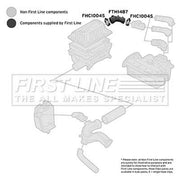 First Line Air Filter Intake Hose NBR (nitrile butadiene rubb FTH1487