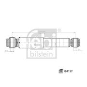 Febi Shock Absorber Damper Strut Rear Right 194157