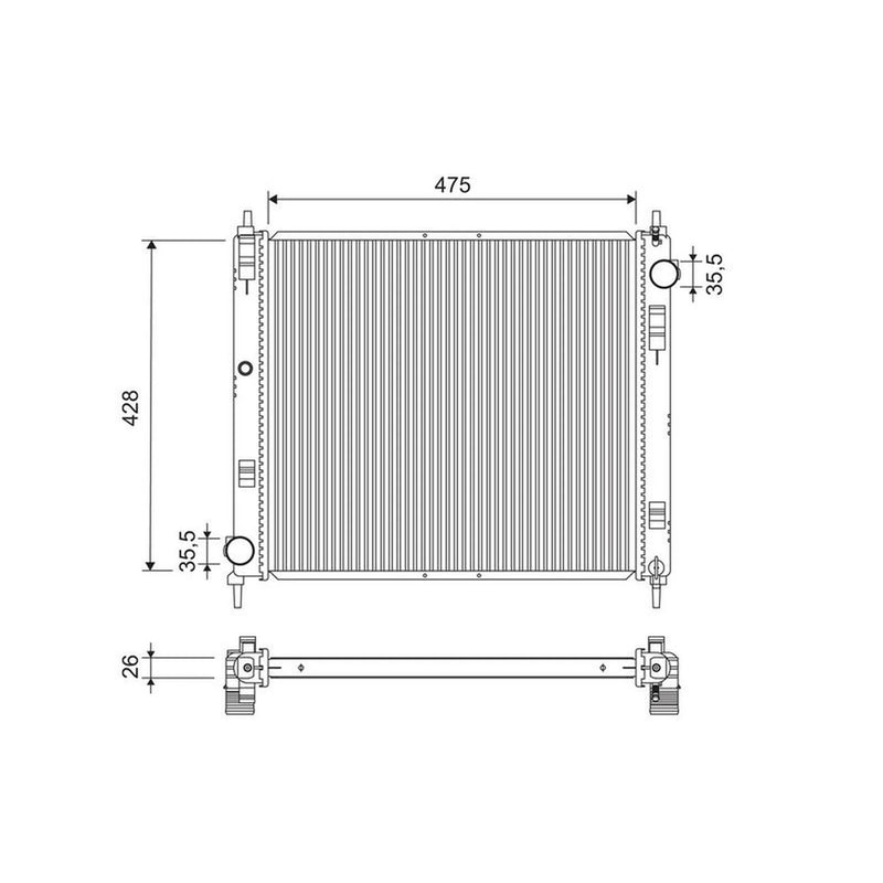 Valeo Engine Radiator 701238