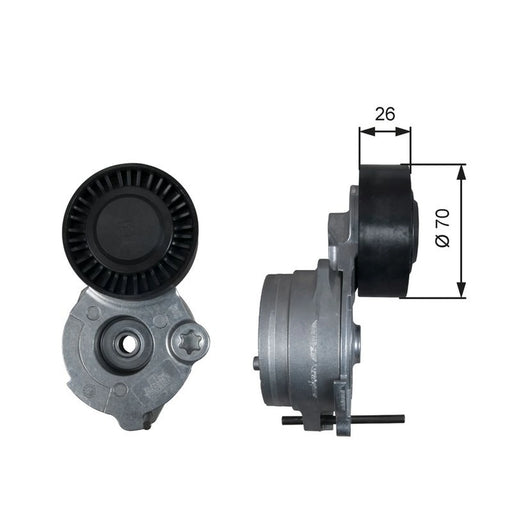 Gates Auxiliary Belt Tensioner T39333