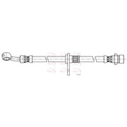 Apec Brake Hydraulic Hose Line Front Left HOS4445