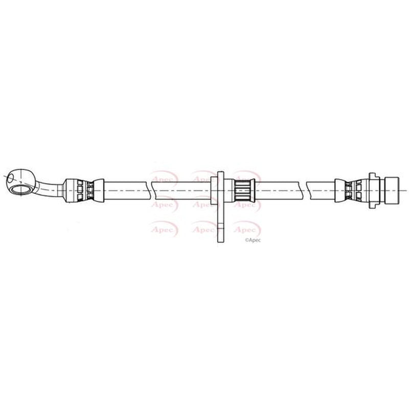 Apec Brake Hydraulic Hose Line Front Left HOS4445
