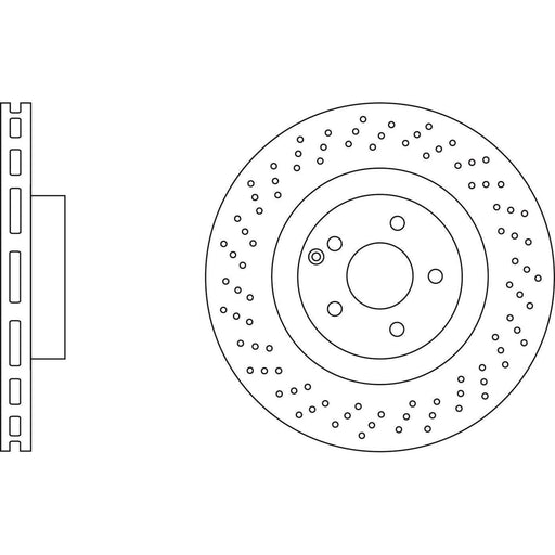 Apec Brake Disc Front Fits Mercedes Cl Class E S Sl Apec  - Town Parts