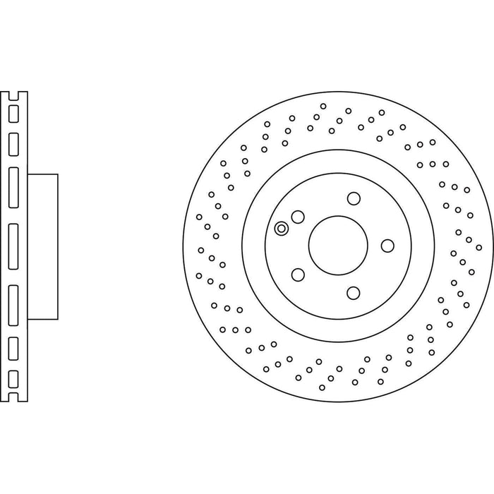 Apec Brake Disc Front Fits Mercedes Cl Class E S Sl Apec  - Town Parts