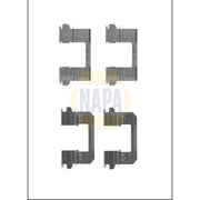 NAPA Brake Pad Accessory Fitting Kit Front NFK1131