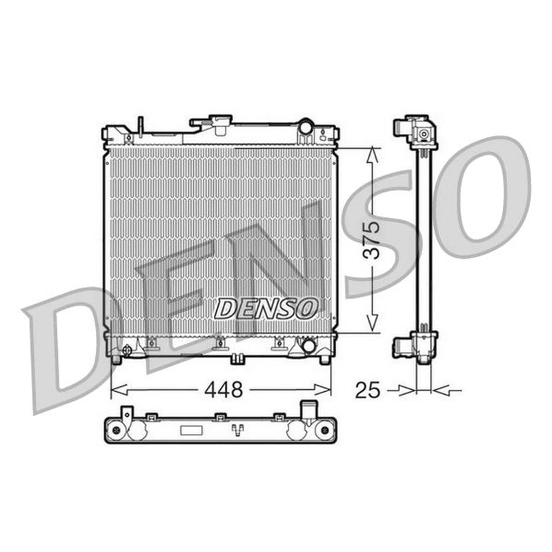 Denso Engine Radiator DRM47014
