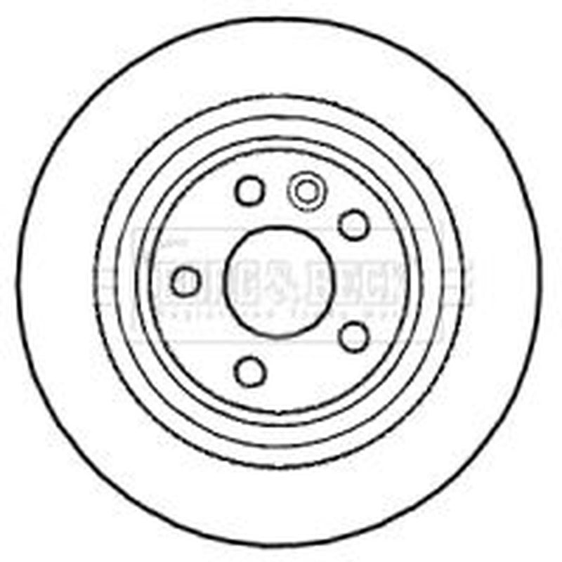 Borg & Beck 2 x Solid Rear Brake Discs BBD4587