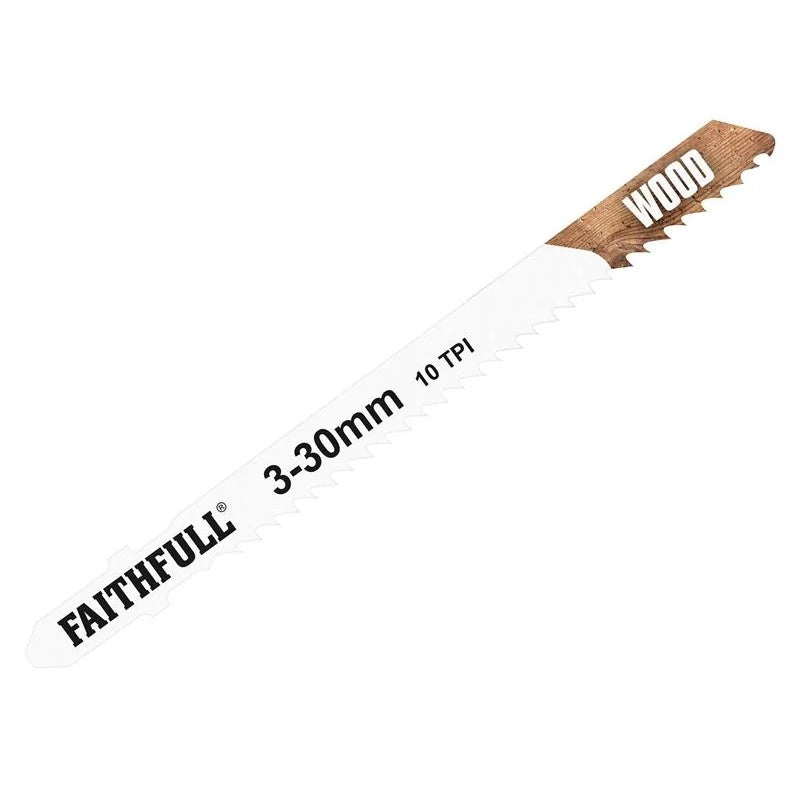 Faithfull Laminate/Wood Jigsaw Blades Pack of 5 T101BR - FAIJBT101BR