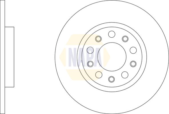 NAPA Brake Disc Set Solid