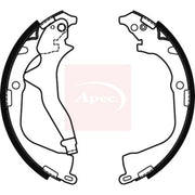 Apec Brake Shoe Set Axle Kit SHU806