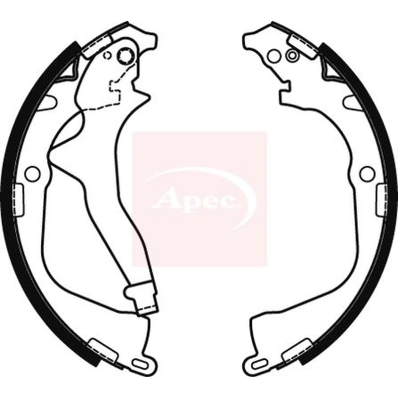 Apec Brake Shoe Set Axle Kit SHU806