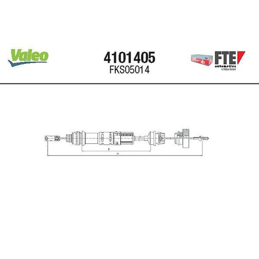 Valeo Clutch Control Cable Pull 4101405
