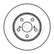 Borg & Beck 2 x Vented Front Brake Discs BBD4131