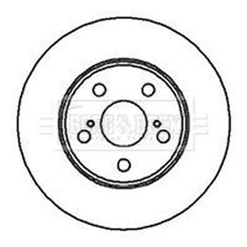 Borg & Beck 2 x Vented Front Brake Discs BBD4131