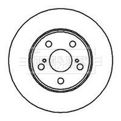 Borg & Beck 2 x Vented Front Brake Discs BBD4131