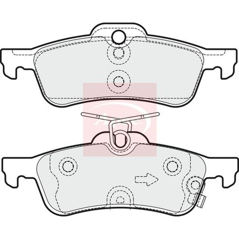 Apec Rear Brake Pad Set PAD1966