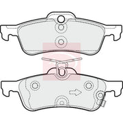 Apec Rear Brake Pad Set PAD1966