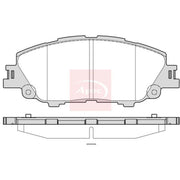 Apec Front Brake Pad Set PAD2385