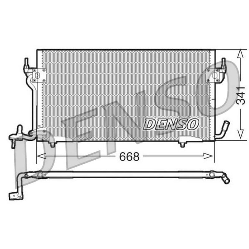 Denso Air Conditioning Condenser DCN21011