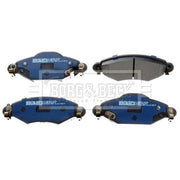Borg & Beck 4 x Front Brake Pad Set BBP1808
